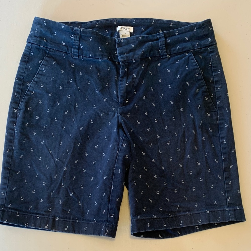 J. Crew Anchor Print Navy Women's Shorts
